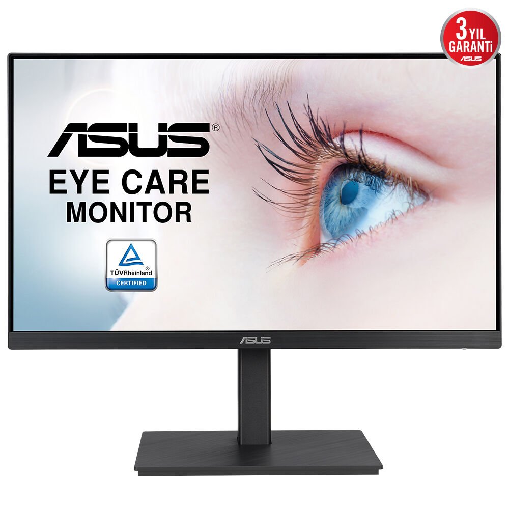ASUS VA24EQSB 23.8'' 5MS 1920x1080 VGA/DVI/HDMI VESA MULTIMEDYA 75Hz SİYAH LED MONITOR