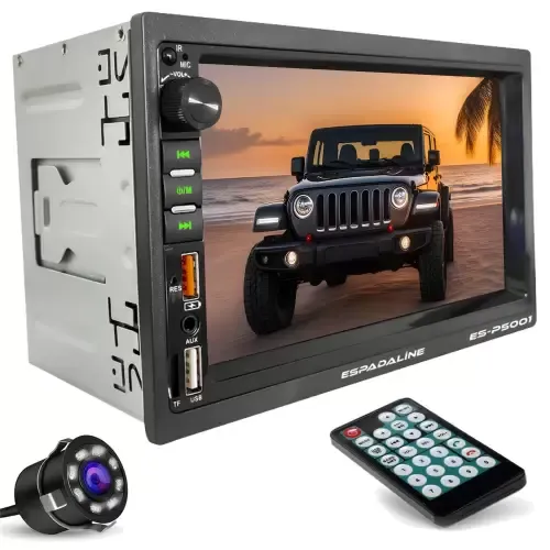 Double Teyp 7 İnç 4x65 Watt Mirrorlink Dual Usb Tf Aux 7 Renk Ekran ES-P5001
