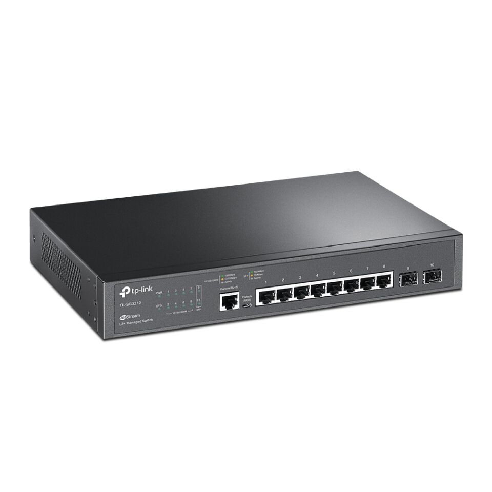 TP-LINK OMADA TL-SG3210 8 PORT 10/100/1000 2xSFP YONETILEBILIR RACK MOUNT SWITCH