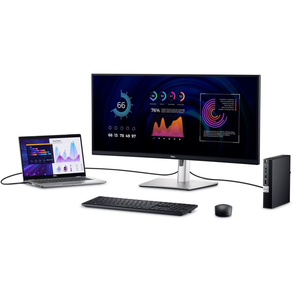 DELL P3424WE 34'' 5MS WQHD 3440x1440 HDMI/DP/TYPE-C PIVOT CURVED IPS MONITOR