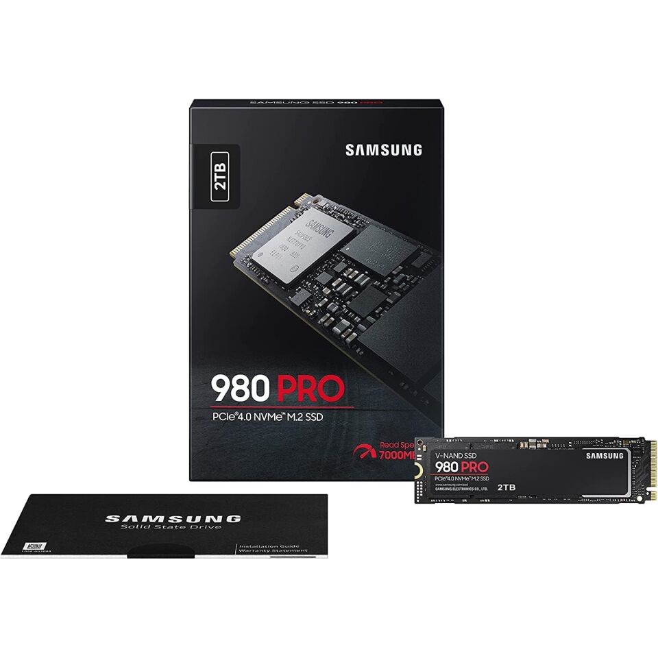 SAMSUNG 980 PRO 2TB 6900-5000 MB/s NVMe PCIe M.2 SSD MZ-V8P2T0BW