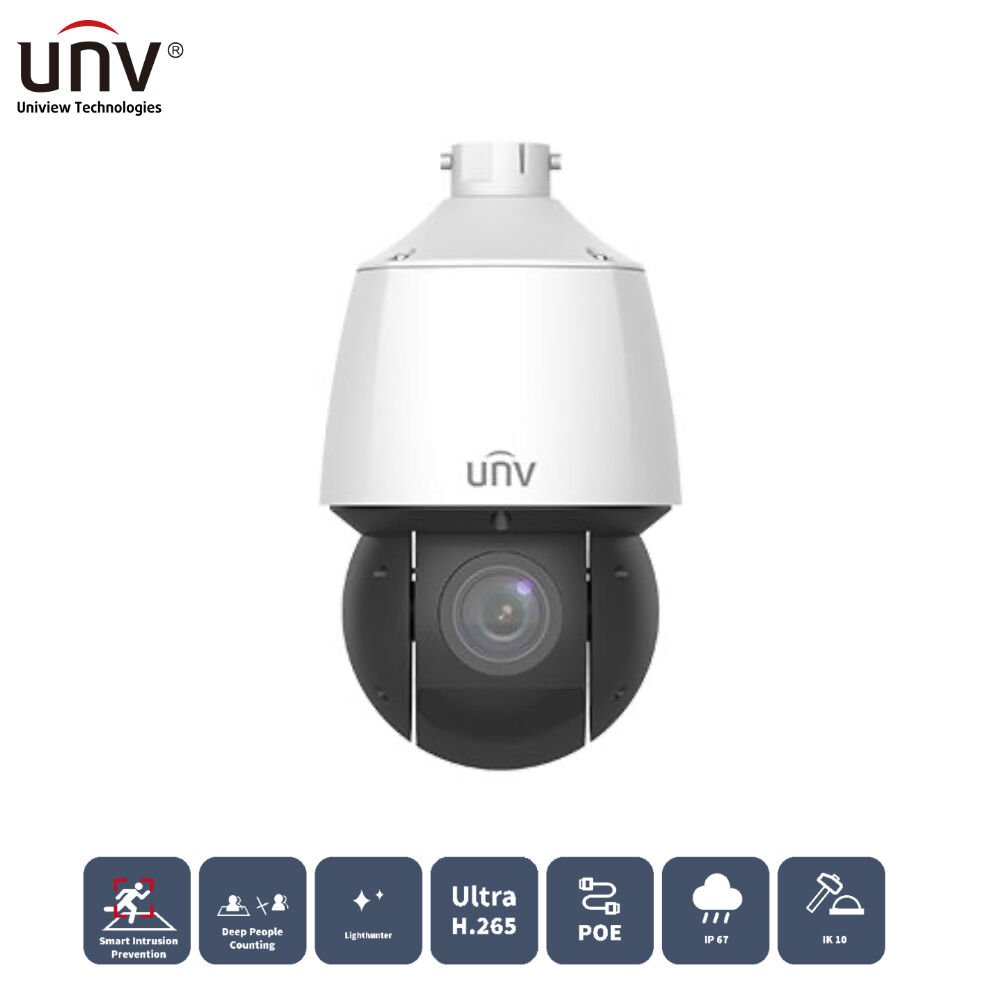 UNIVIEW IPC6424SR-X25-VF-B 4MP 25x 4.8MM - 120MM 100 MT IP67/IK10 IP SPEED DOME KAMERA