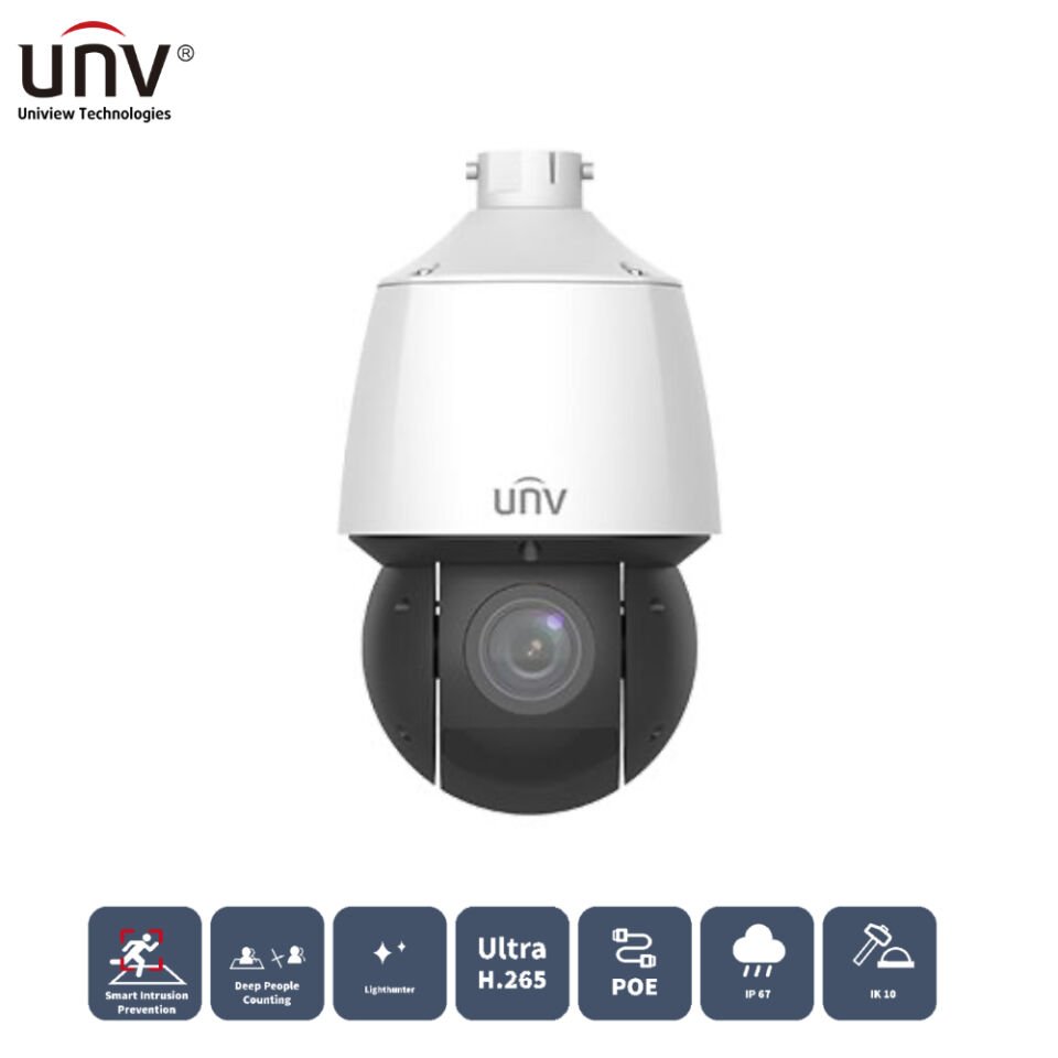 UNIVIEW IPC6424SR-X25-VF-B 4MP 25x 4.8MM - 120MM 100 MT IP67/IK10 IP SPEED DOME KAMERA