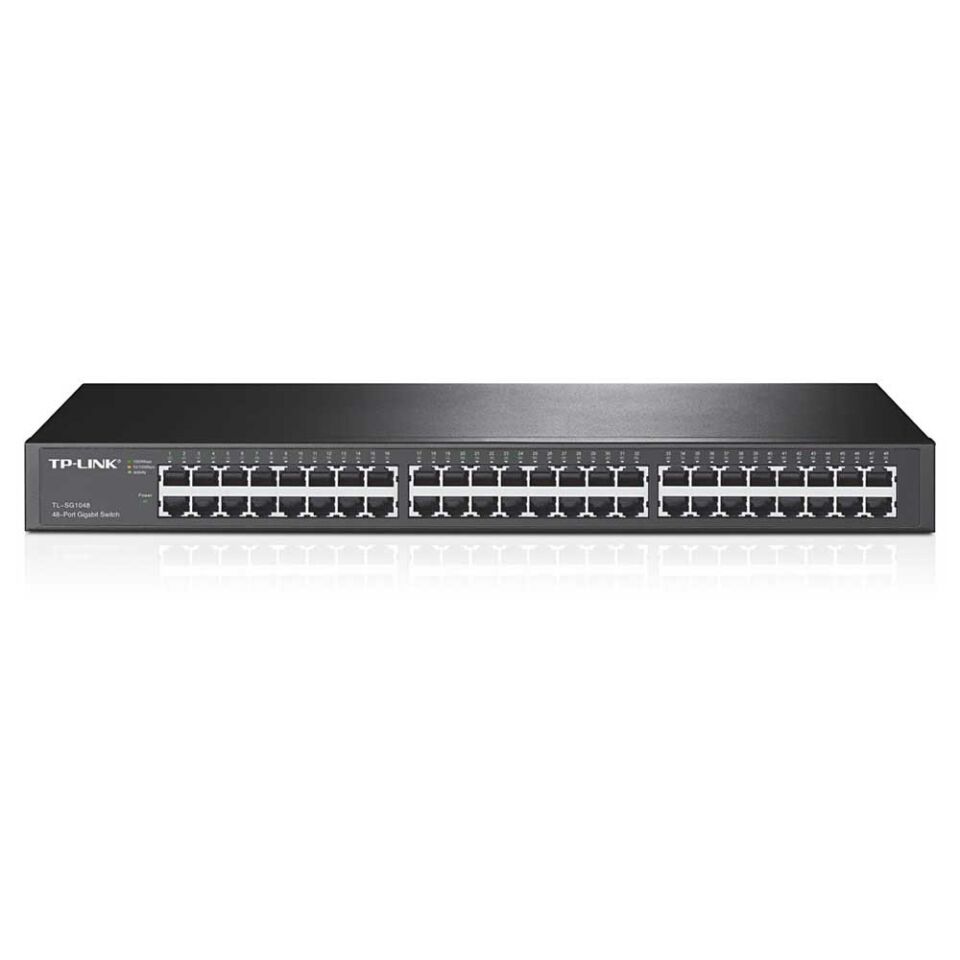 TP-LINK TL-SG1048 48 PORT 10/100/1000 24 PORT YONETILEMEZ RACK MOUNT SWITCH