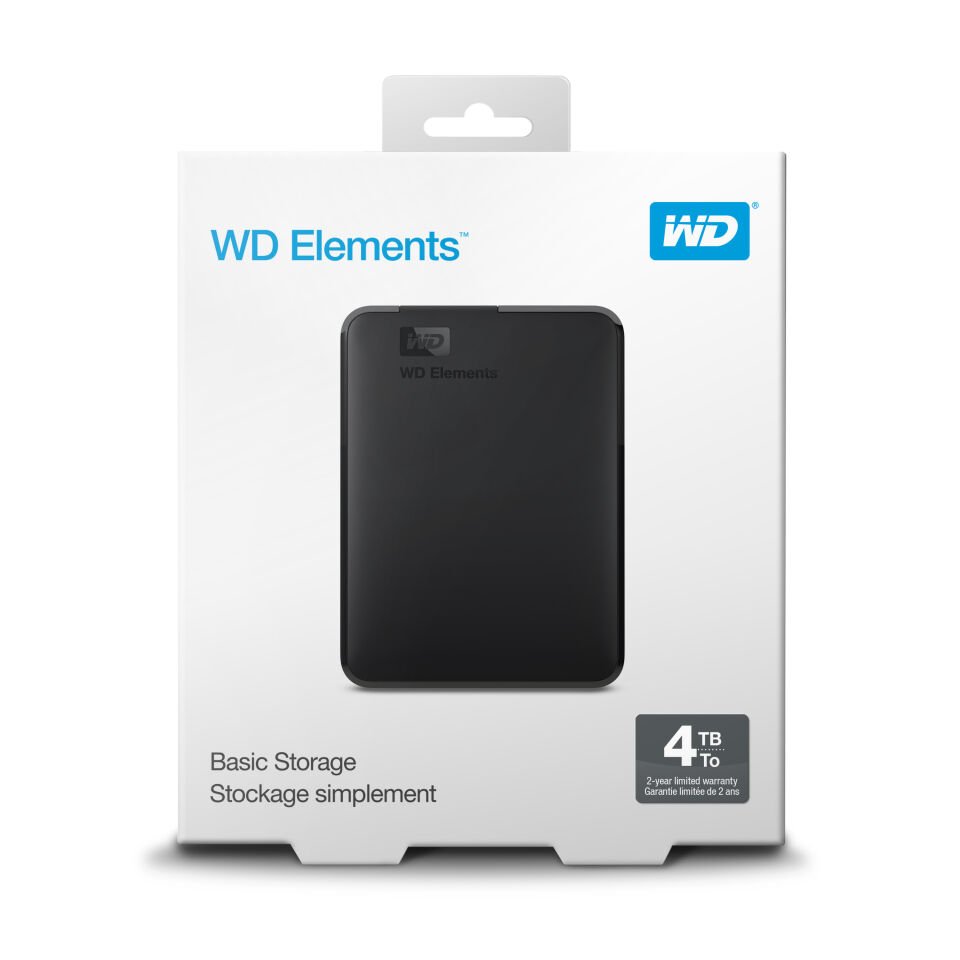 WD ELEMENTS 4TB USB3.0 2.5'' HARICI HDD WDBU6Y0040BBK