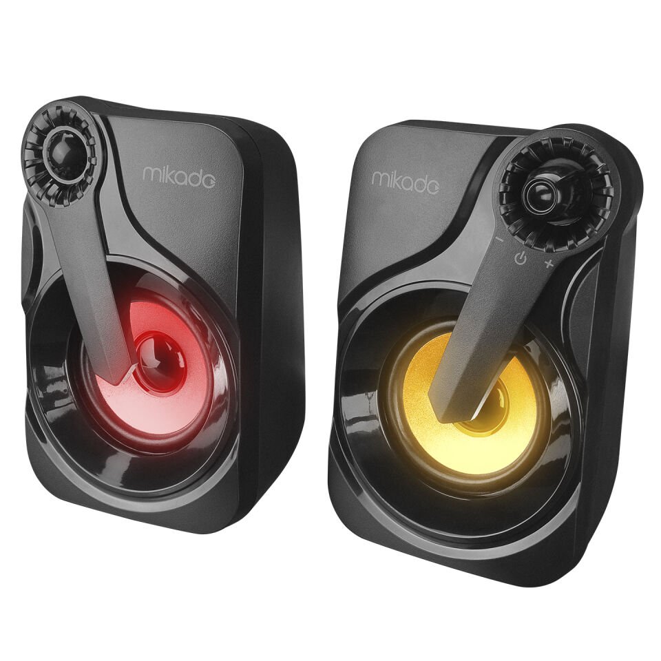 MIKADO MD-X27 1+1 3W USB 2.0 SİYAH RGB HOPARLÖR