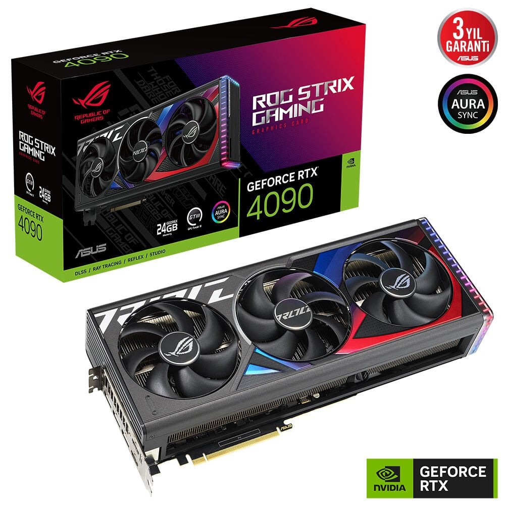 ASUS ROG-STRIX-RTX4090-24G-GAMING RTX4090 24GB GDDR6X 384 Bit 2xHDMI/3XDP PCI-E 4.0