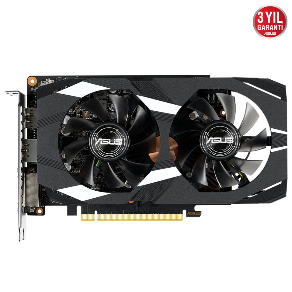 ASUS DUAL-GTX1650-O4GD6-P-EVO GTX1650 4GB GDDR6 128Bit DVI/HDMI/DP