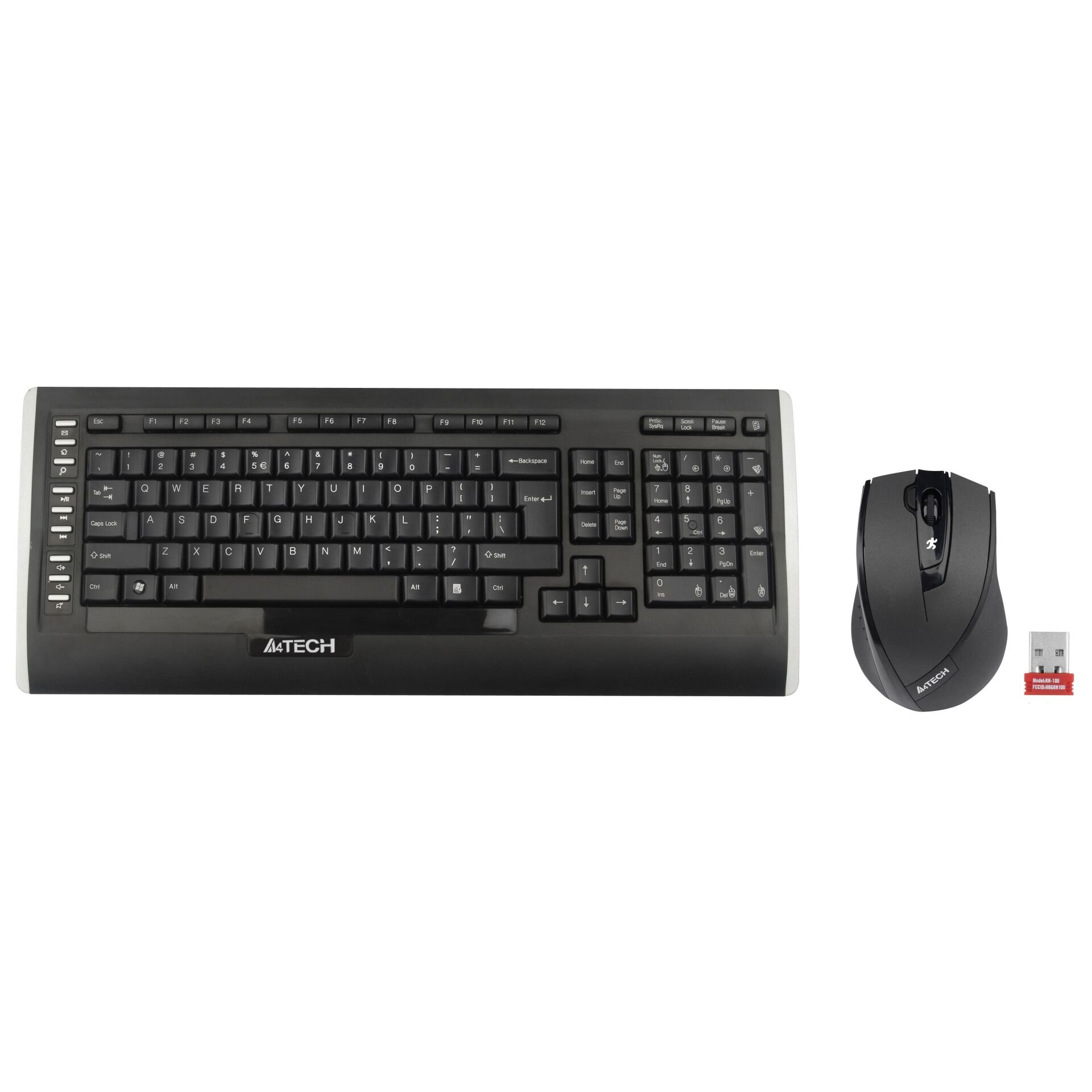 A4 TECH 9300F TÜRKÇE KABLOSUZ MULTİMEDYA SİYAH 2.4 GHz Q KLAVYE+MOUSE