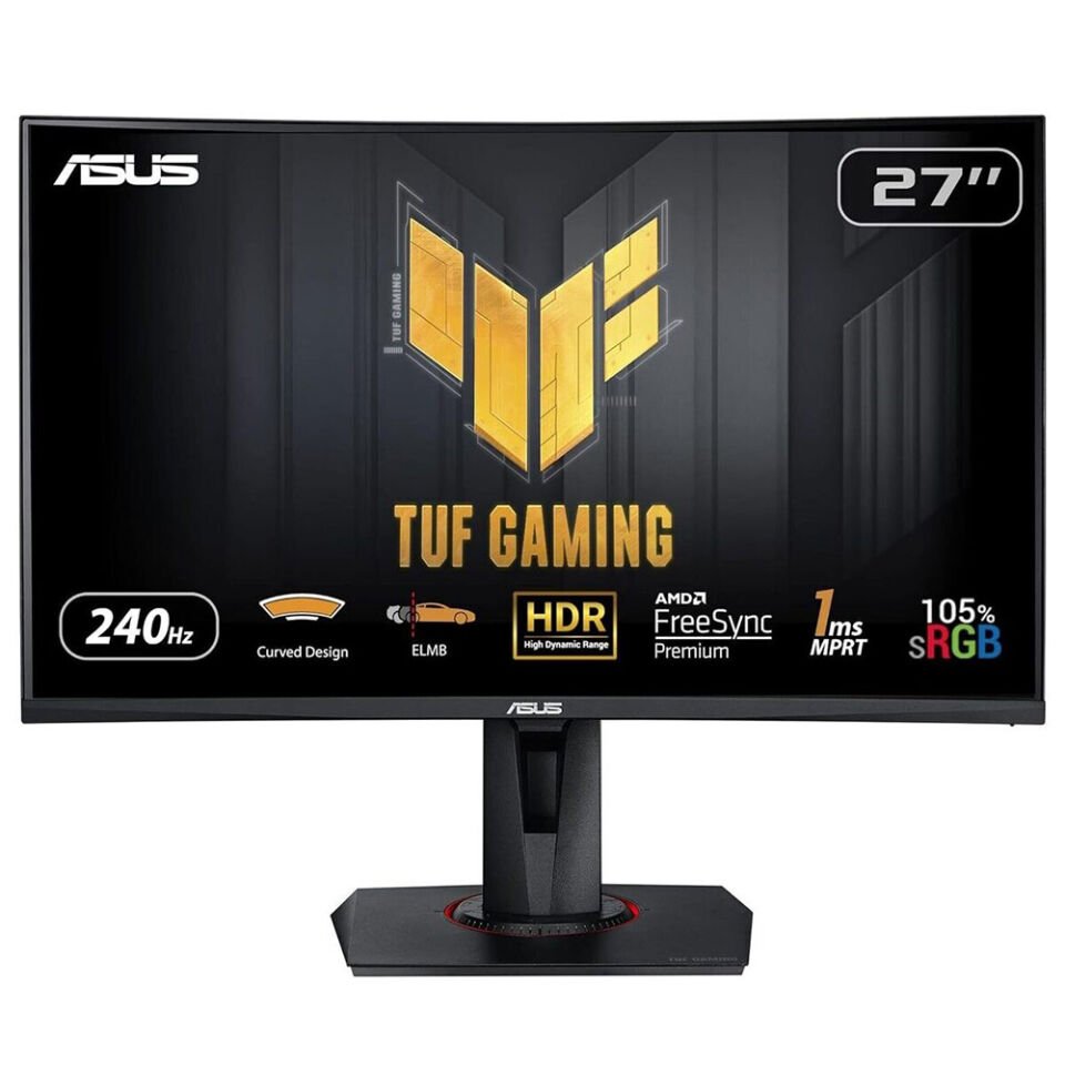 ASUS TUF GAMING VG27VQM 27'' 1MS 1920x1080 HDMI/DP PIVOT MM 240HZ CURVED LED MONITOR