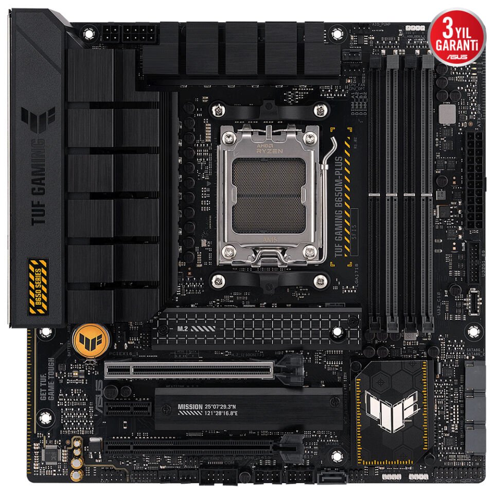 ASUS TUF GAMING B650M-PLUS 4xDDR5 DP/HDMI 2xM.2 AM5 ANAKART