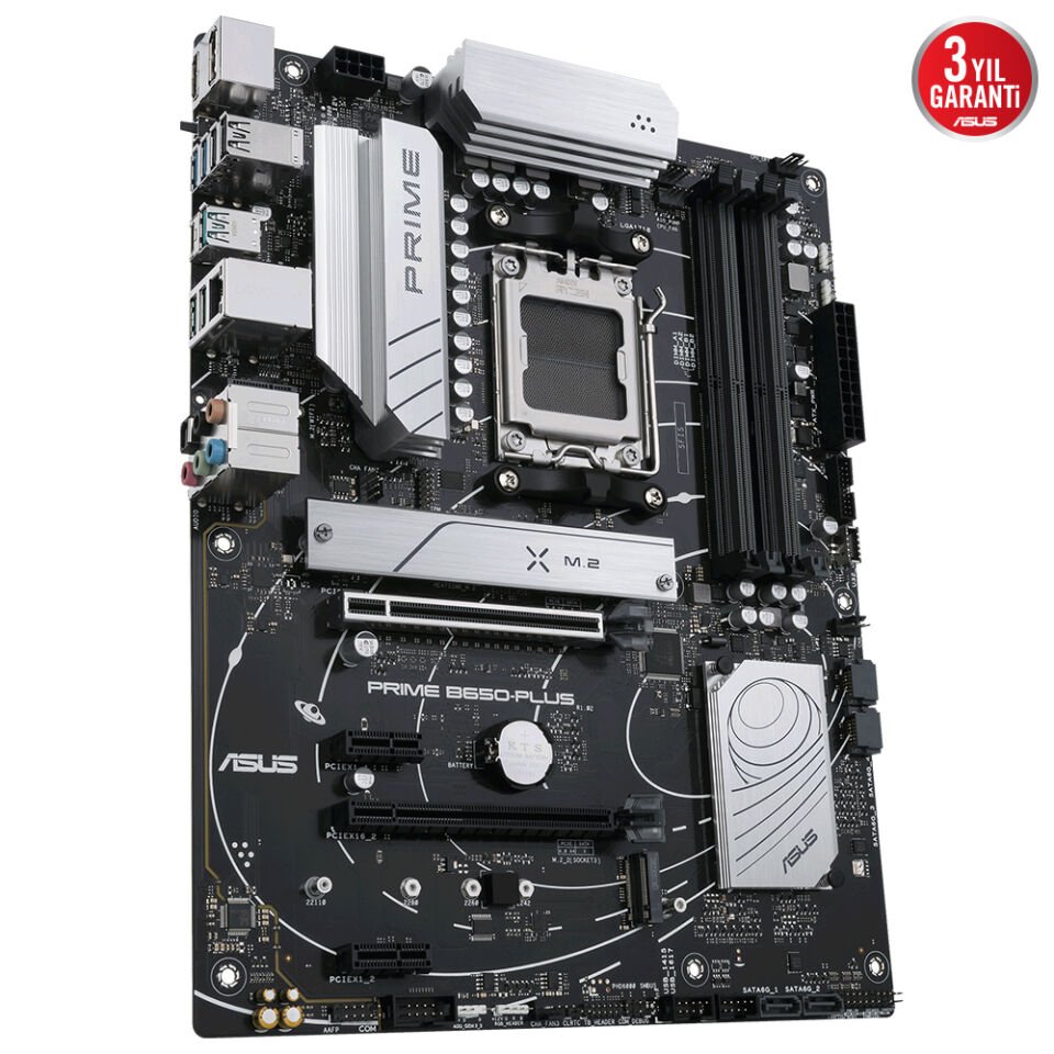 ASUS PRIME B650-PLUS 4xDDR5 DP/HDMI 2xM.2 AM5 ANAKART