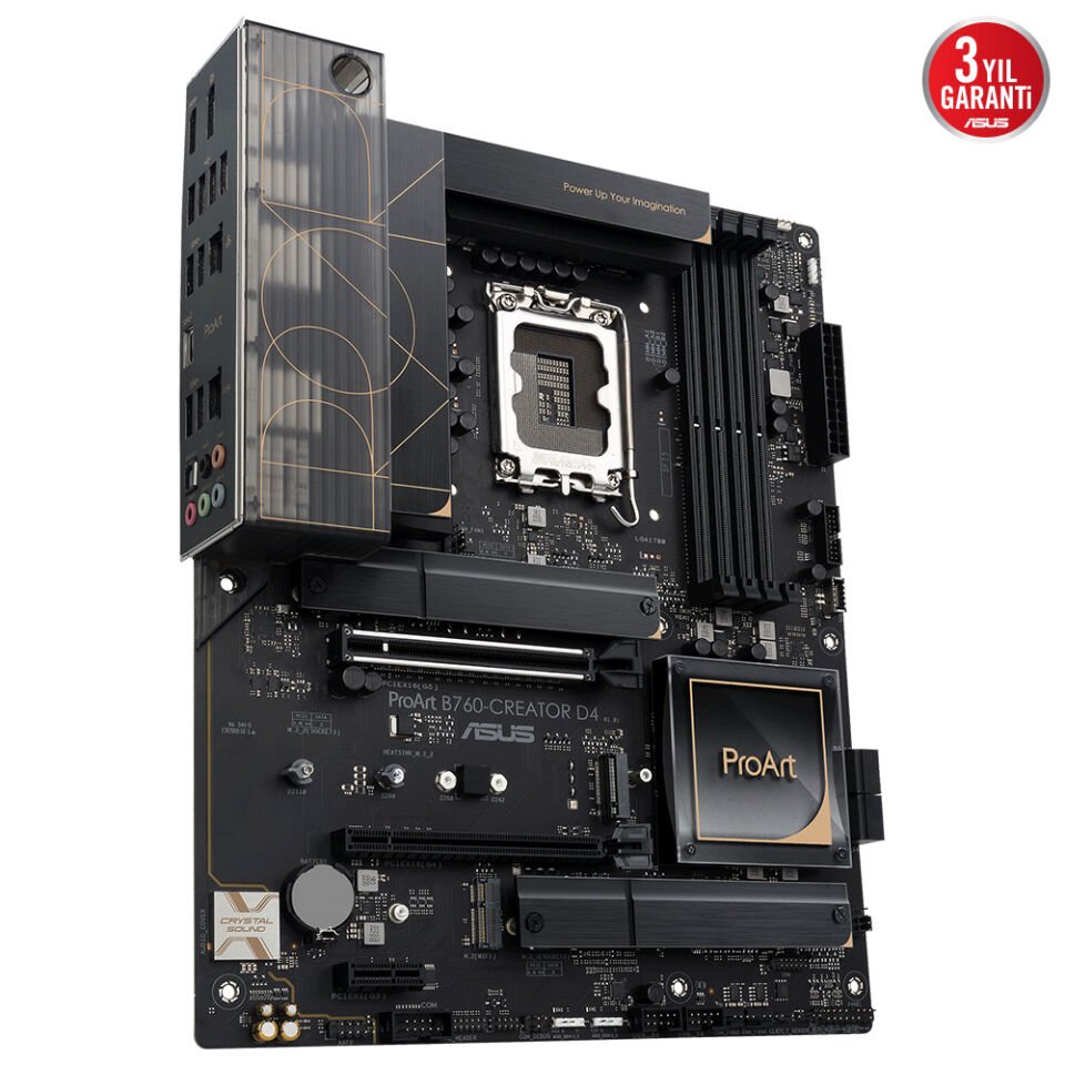 ASUS PROART B760-CREATOR D4 4xDDR4 HDMI/DP/TYPE-C 3xM.2 1xGLAN 1700P (12.Gen 13.Gen) ANAKART