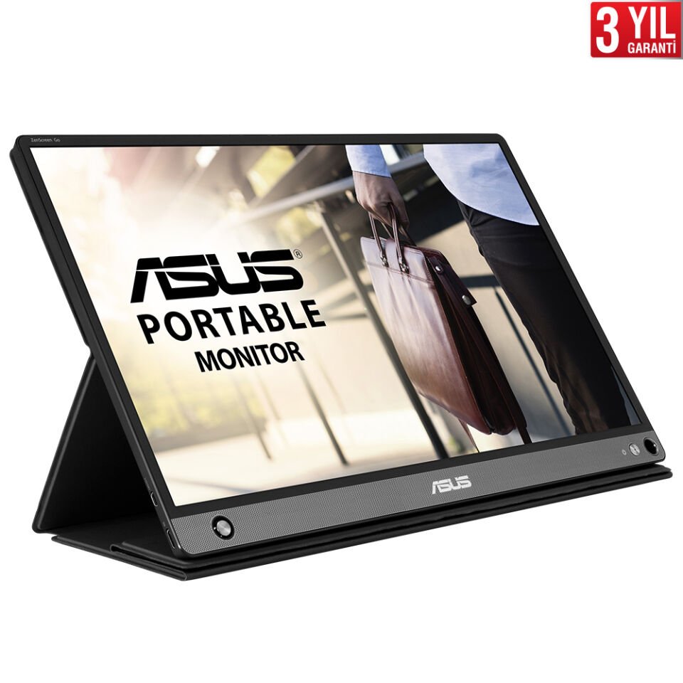 ASUS ZENSCREEN MB16AHP 15.6'' 5MS 1920x1080 TYPE-C/MICRO-HDMI TAŞINABİLİR LED DAHİLİ BATARYA