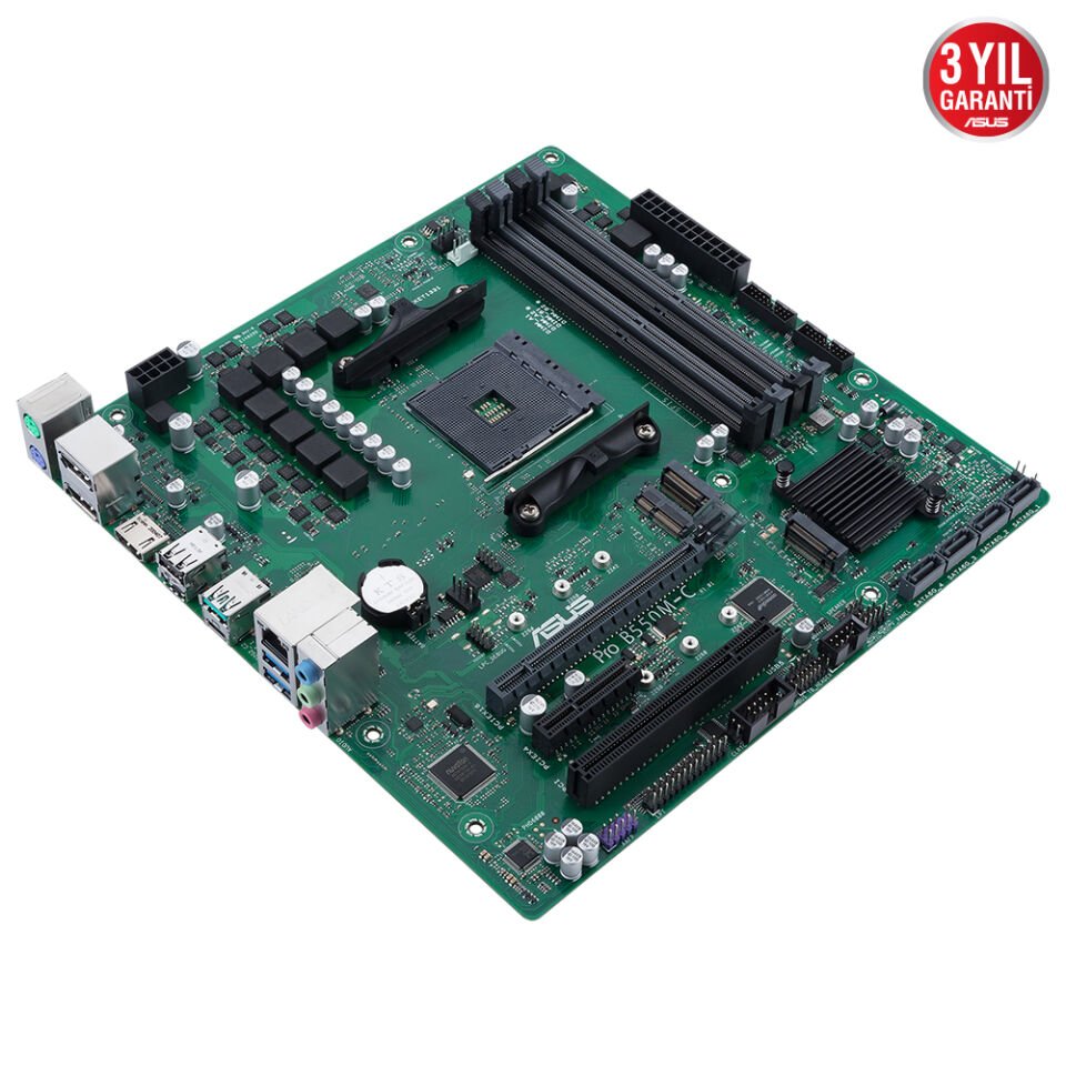 ASUS PRO B550M-C/CSM 4xDDR4 DP/HDMI 2xM.2 AM4 ANAKART