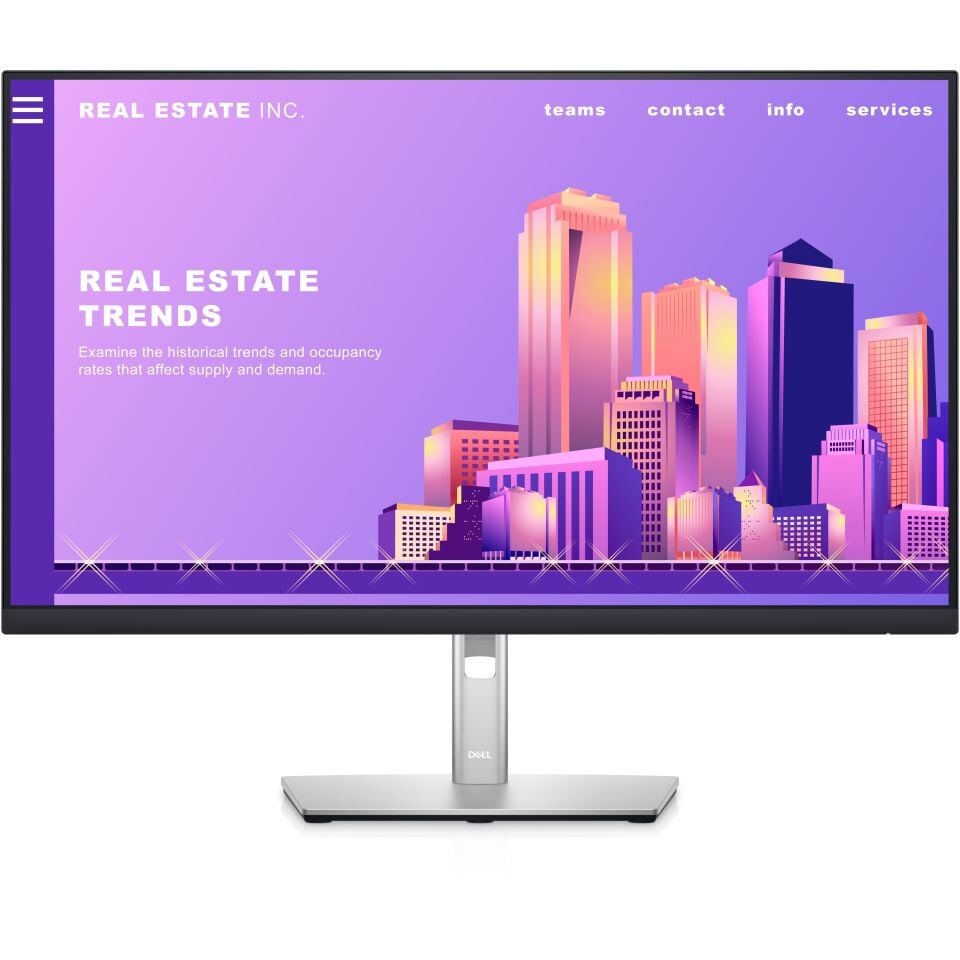 DELL P2722H 27'' 8MS 1920x1080 VGA/HDMI/DP PIVOT 60HZ SİYAH/GÜMÜŞ FULL HD IPS MONITOR