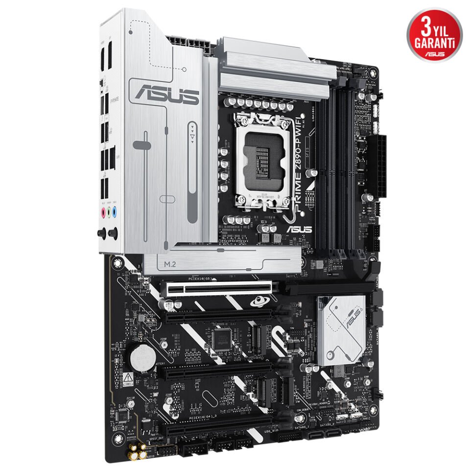 ASUS PRIME Z890-P WIFI 4x DDR5 DP/HDMI 4x M.2 1x 2.5GLAN/WIFI7/BT USB4 1851P ANAKART