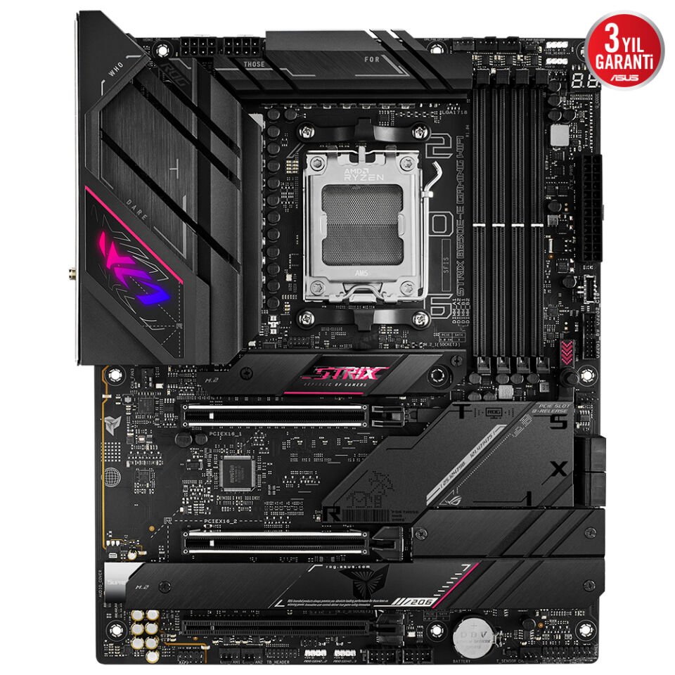 ASUS ROG STRIX B650E-E GAMING WIFI 4xDDR5 HDMI+DP 4xM.2 AM5 ANAKART