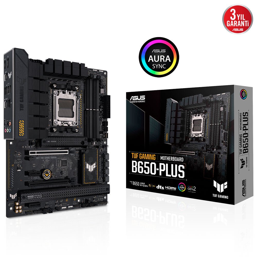 ASUS TUF GAMING B650-PLUS 4xDDR5 DP/HDMI 3xM2 AM5 ANAKART