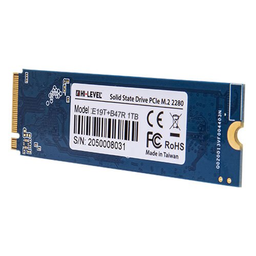 HI-LEVEL 1TB 5100/3600MB/s M2 NVMe PCI-E G4X4 SSD HLV-M2PCIeG4X4SSD2280/1T E21