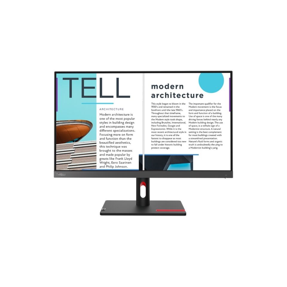 LENOVO 63E0KAT4TK 24.5'' 4MS 75HZ 1920x1080 VGA/HDMI VESA SİYAH IPS LED MONITOR