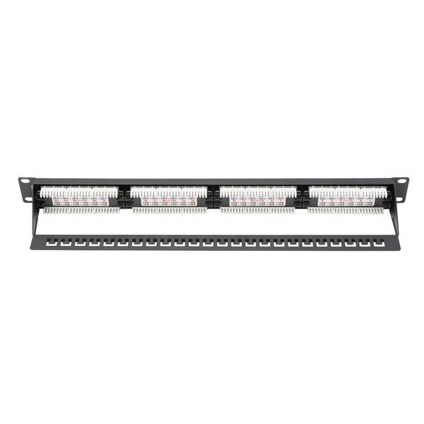 DIGITUS DN-91624U-CR 8P8C,LSA,ALTIN KONTAK 24 PORT CAT6 DOLU 1U ZIRHSIZ PATCH PANEL