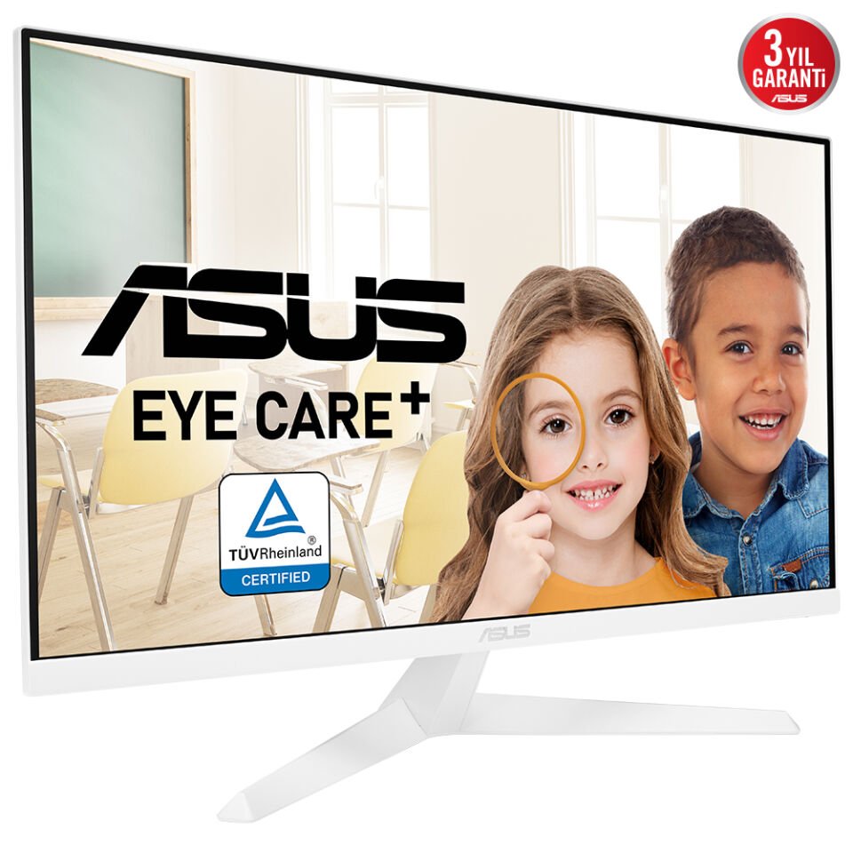 ASUS VY279HE-W 27'' 1MS 75Hz 1920x1080 VGA/HDMI VESA BEYAZ IPS LED MONITOR