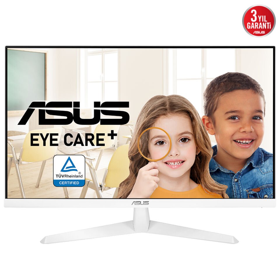 ASUS VY279HE-W 27'' 1MS 75Hz 1920x1080 VGA/HDMI VESA BEYAZ IPS LED MONITOR