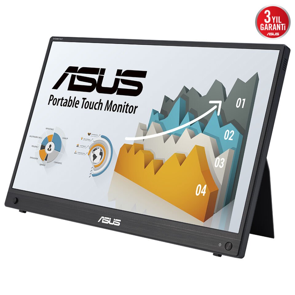 ASUS ZENSCREEN MB16AHT 15.6'' 5MS 1920x1080 TYPE-C/MICRO-HDMI TAŞINABİLİR DOKUNMATİK IPS LED MONITOR DAHİLİ BATARYA