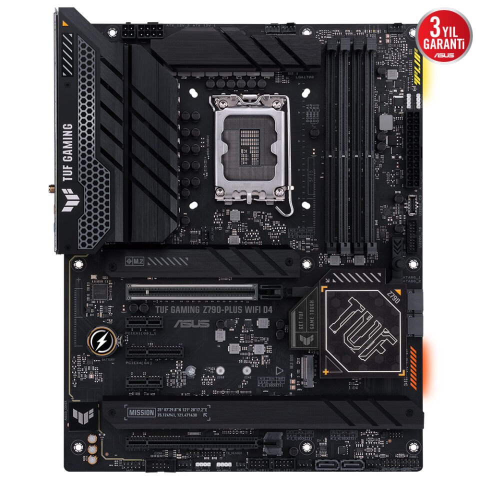 ASUS TUF GAMING Z790-PLUS WIFI D4 4xDDR4 HDMI/DP 4xM.2 GLAN/WIFI6/BT 1700P (12.Gen 13.Gen) ANAKART