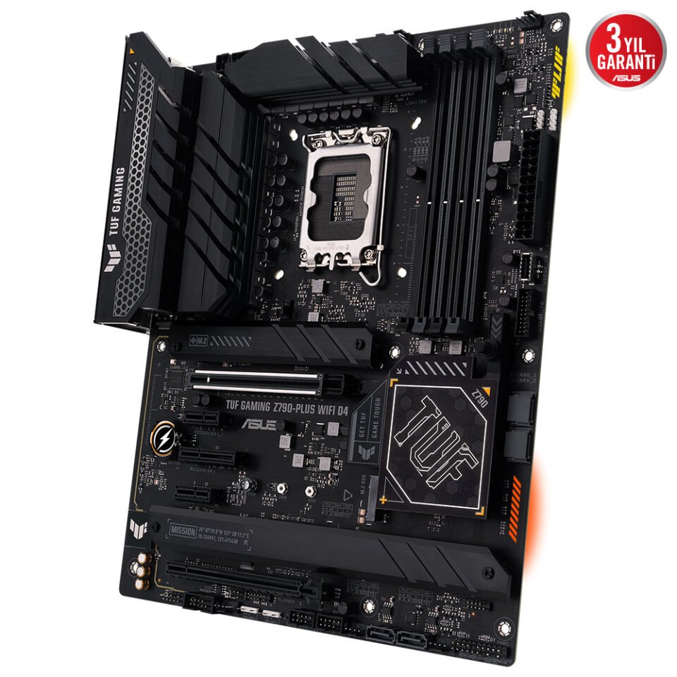 ASUS TUF GAMING Z790-PLUS WIFI D4 4xDDR4 HDMI/DP 4xM.2 GLAN/WIFI6/BT 1700P (12.Gen 13.Gen) ANAKART