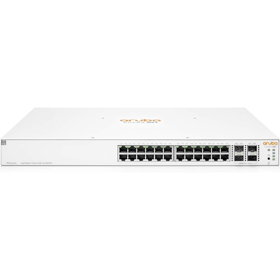 HP 1930-24G-PoE+ (JL684B) 24 PORT 10/100/1000 24 PORT POE+ 4 X SFP YONETILEBILIR RACK MOUNT SWITCH
