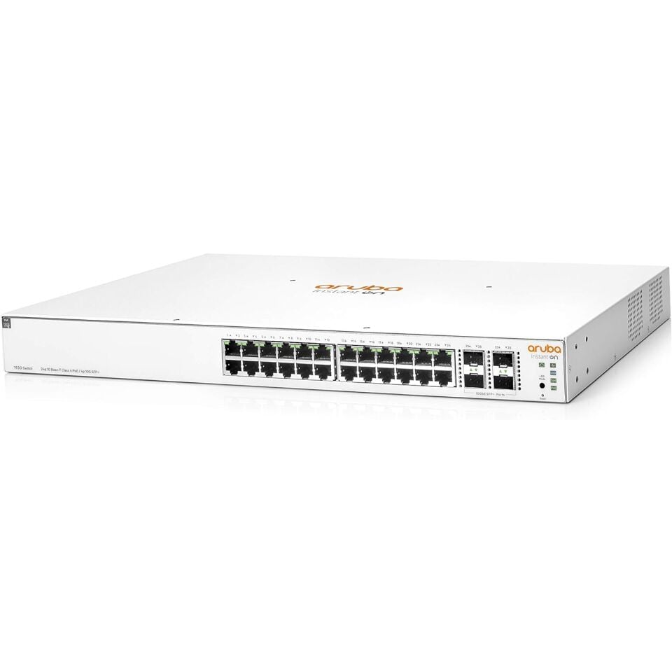 HP 1930-24G-PoE+ (JL684B) 24 PORT 10/100/1000 24 PORT POE+ 4 X SFP YONETILEBILIR RACK MOUNT SWITCH