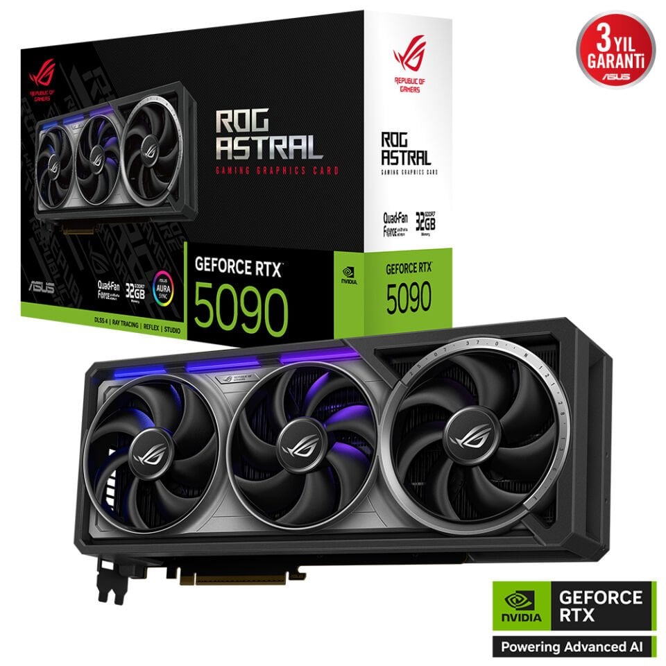 ASUS ROG-ASTRAL-RTX5090-32G-GAMING RTX5090 32GB GDDR7 512Bit 3x DP 2x HDMI