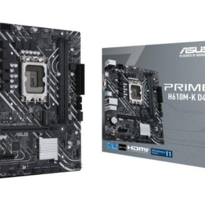 ASUS PRIME H610M-K D4 DDR4 3200MHZ 1XVGA 1XHDMI 1XM.2 USB 3.2 MATX 1700P (13. VE 12.NESİL İŞLEMCİ UYUMLU) 