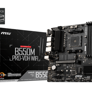 MSI B550M PRO-VDH WIFI DDR4 4400MHZ 1XVGA 1XHDMI 1XDP 2XM.2 USB 3.2 MATX AM4 (AMD 5000 VE 3000 SERİSİ İŞLEMCİ UYUMLU) 